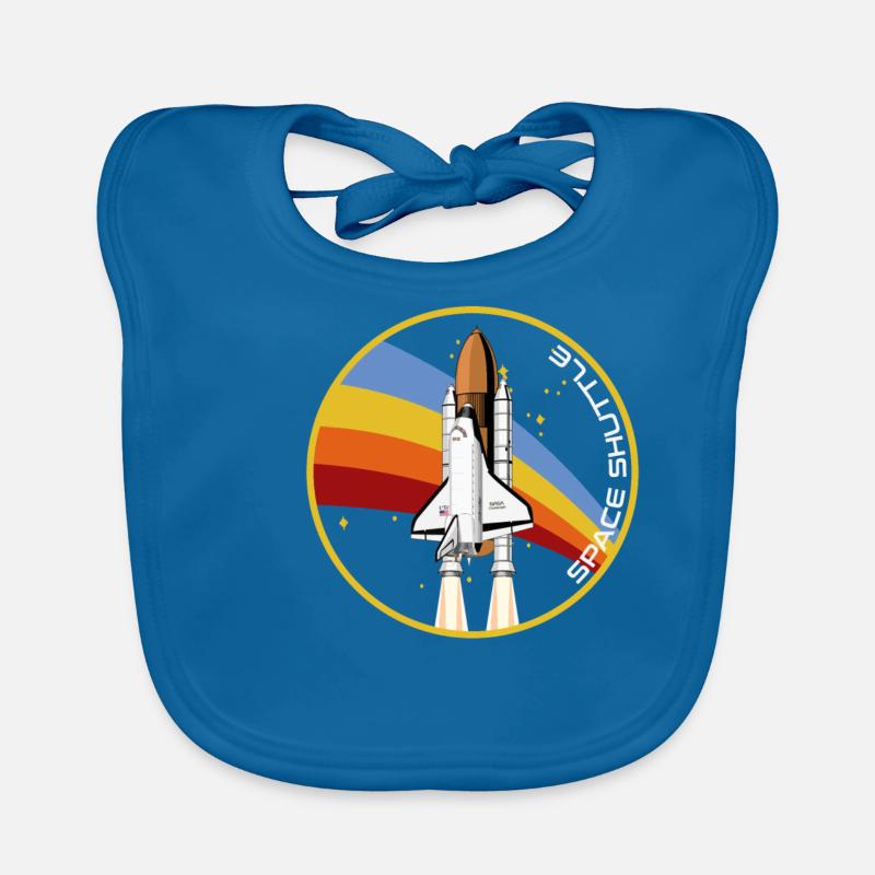 Space Shuttle launch missile Organic Baby Bibs