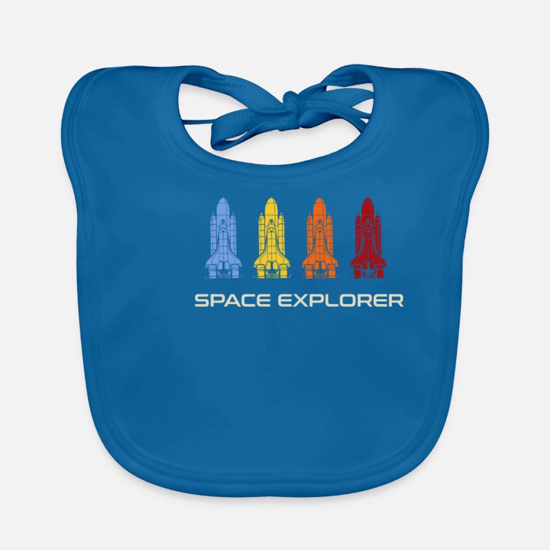 Space Explorer Retro Shuttles Bavoir bio Bébé