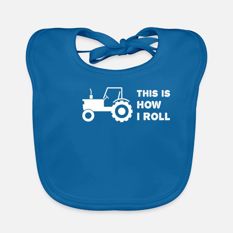 So I work tractor farmer farmer farm Organic Baby Bibs