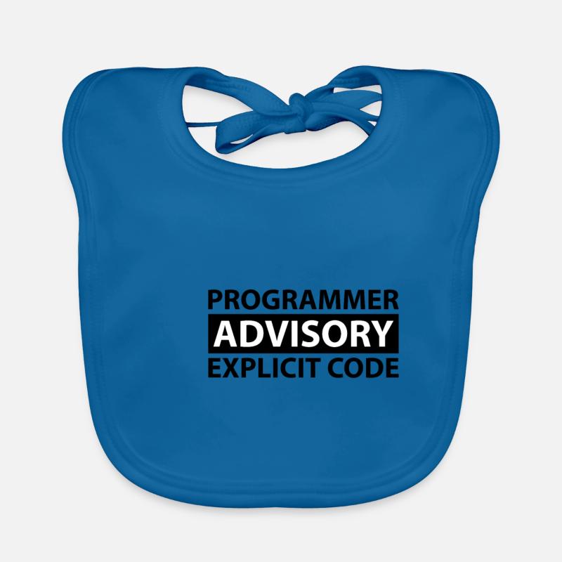 Programmer Advisory Explicit Code Organic Baby Bibs