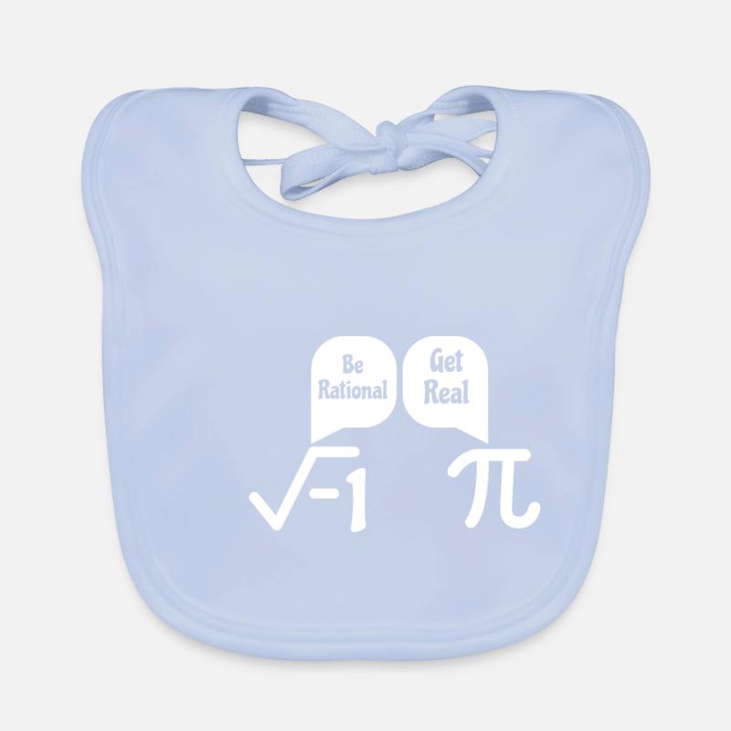 Math -1 Pi joke numbers funny nerd gift Organic Baby Bibs