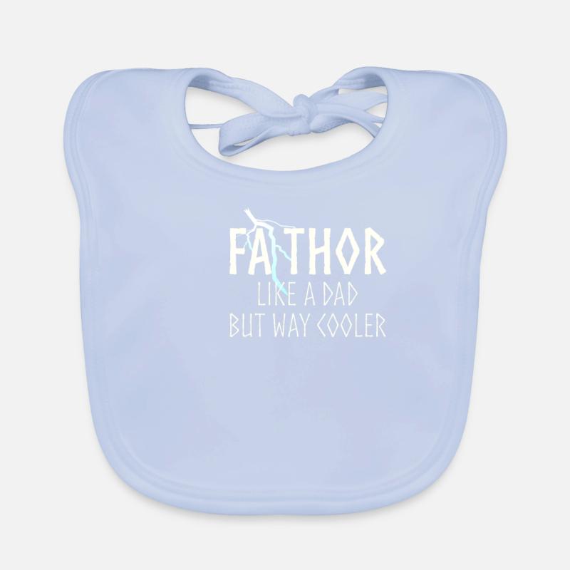 FA-THOR comme un papa mais beaucoup plus blanc Bavoir bio Bébé