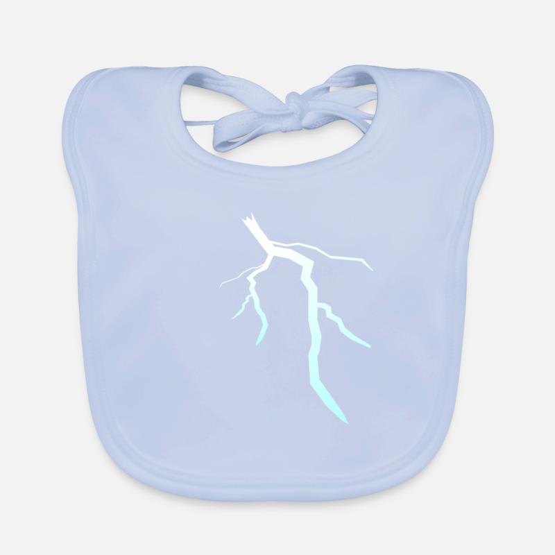 Blitz Blitzschlag Lightning Bolt Organic Baby Bibs
