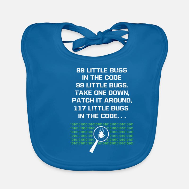 99 Little Bugs In The Code Computer Geek Programme Organic Baby Bibs