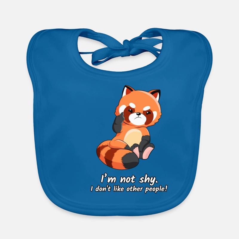 Red Panda pas timide cadeau de déclaration Bavoir bio Bébé