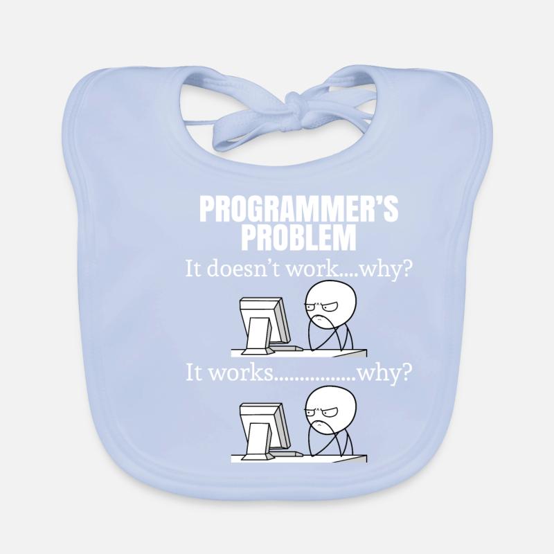 Programmer funny geek Organic Baby Bibs