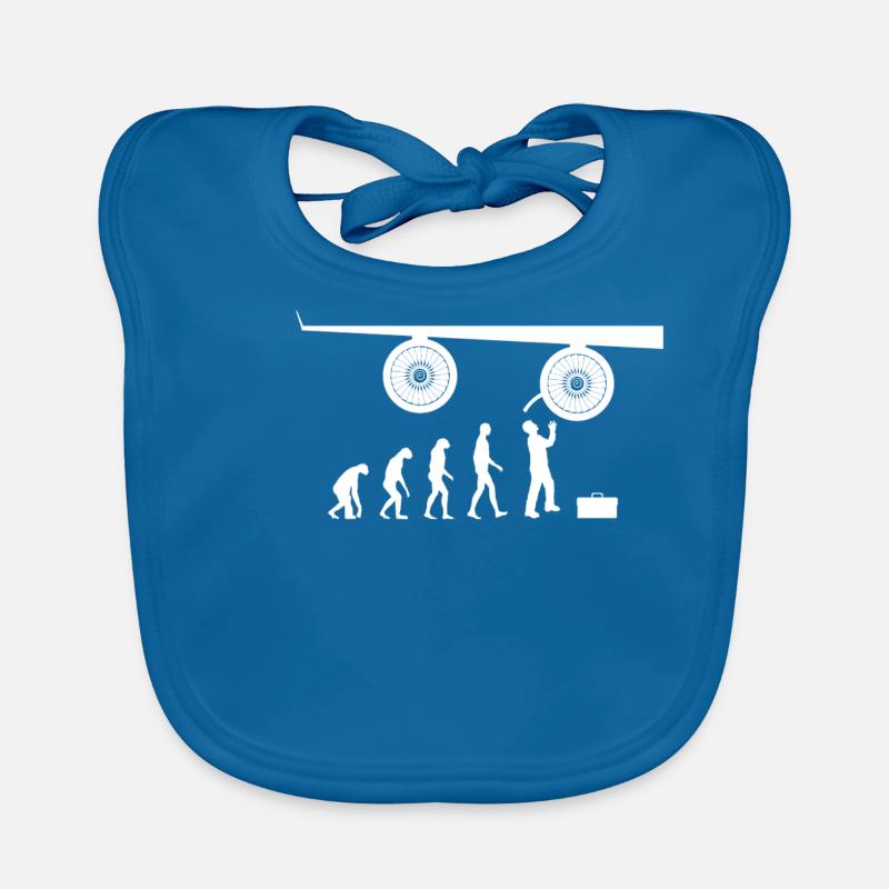 Engine mechanic airplane technician gift Organic Baby Bibs