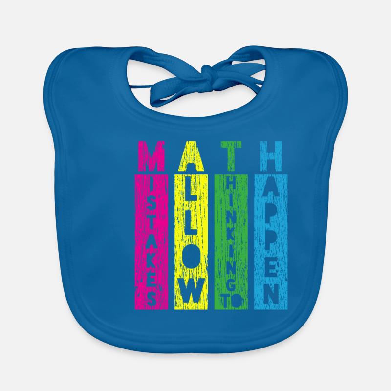 Math teacher design Organic Baby Bibs