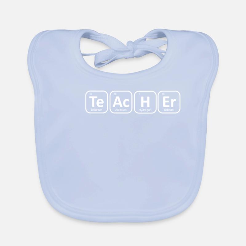 Teacher - Lehrer, Schule, Mathe, Element Baby Bio-Lätzchen