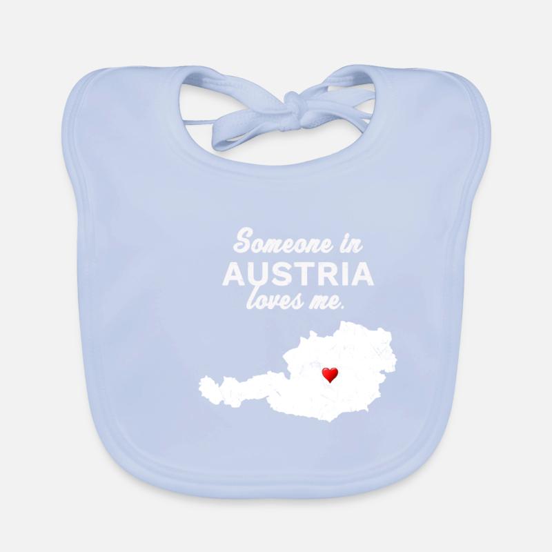 Long-distance relationship or reconciliation, love in Austria Organic Baby Bibs