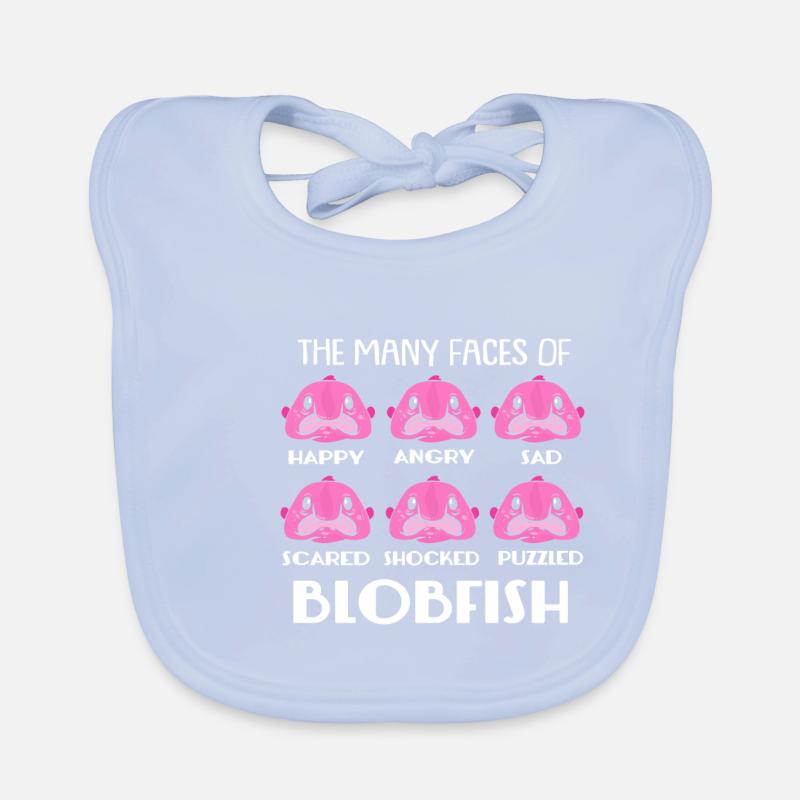 Blobfisch Tiefsee Grumpy Introvertiert Geschenk Baby Bio-Lätzchen