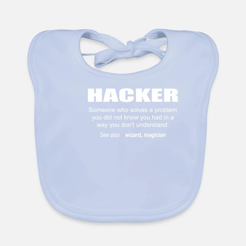 Hacker Description Organic Baby Bibs