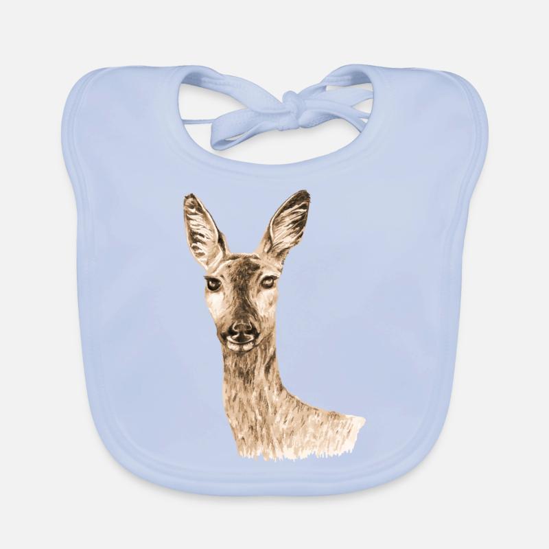 Roe deer Organic Baby Bibs