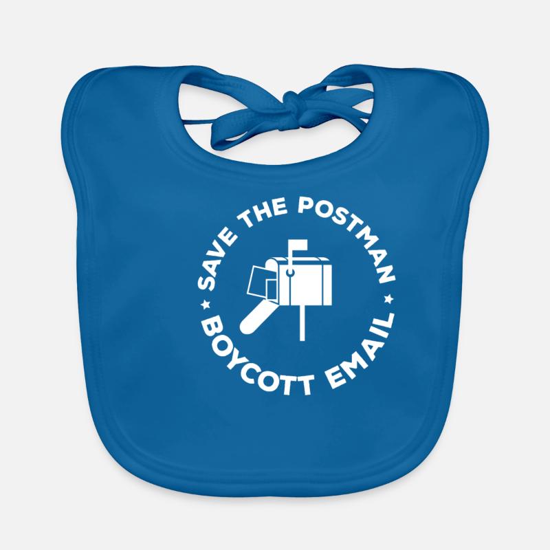 Boycott E-mail - Postman, Postman, Messenger Bavoir bio Bébé