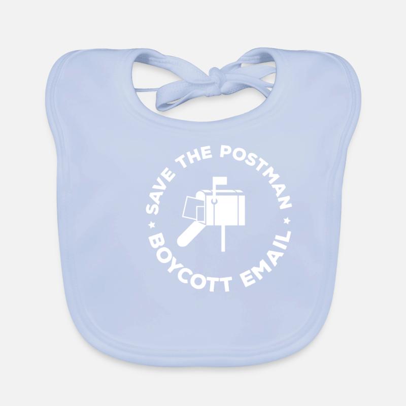 Boycott E-mail - Postman, Postman, Messenger Organic Baby Bibs