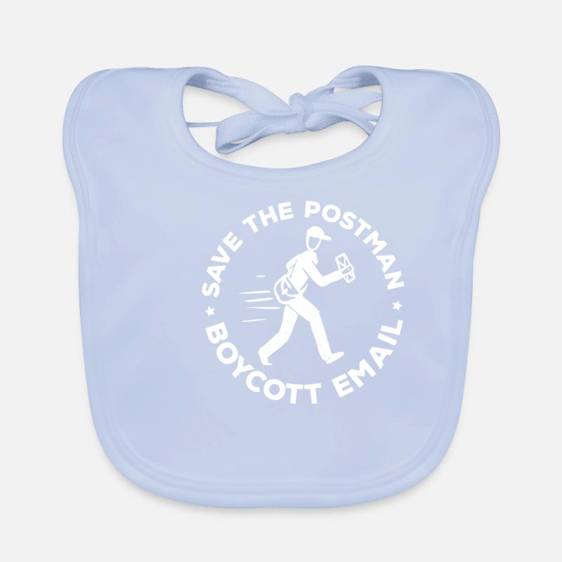 Boycott E-mail - Postman, Postman, Messenger Organic Baby Bibs
