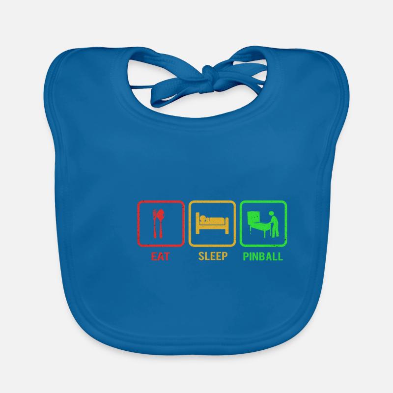 Flipper - Bavoir bio Bébé - bleu paon