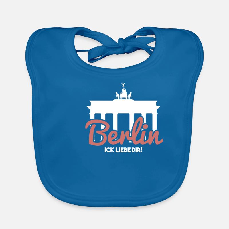 Berlin Ick liebe dir | Berliner Schnauze, Dialekt Baby Bio-Lätzchen