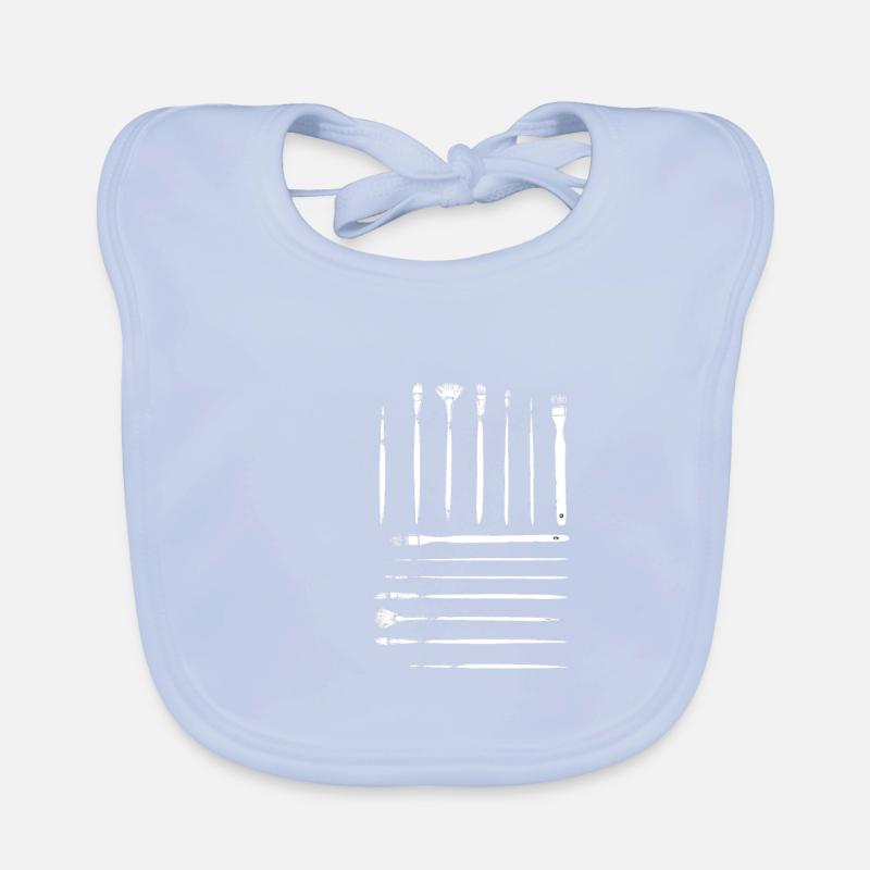 Cool brush painter gift Organic Baby Bibs