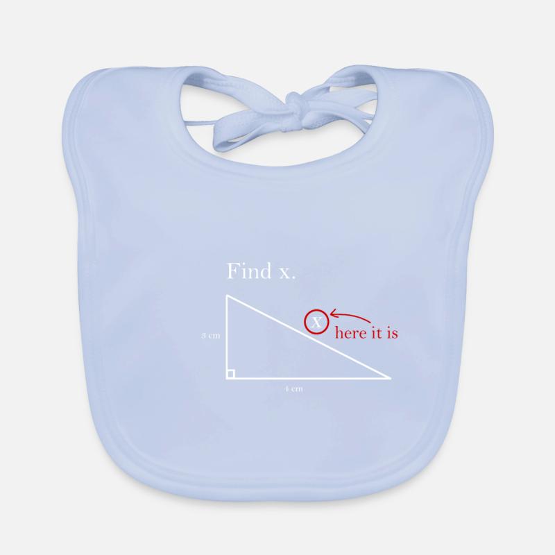 Finde X math Geschenk Baby Bio-Lätzchen