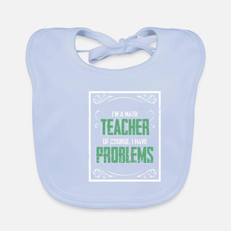 Mathelehrer Problem Texturiertes Geschenk Baby Bio-Lätzchen