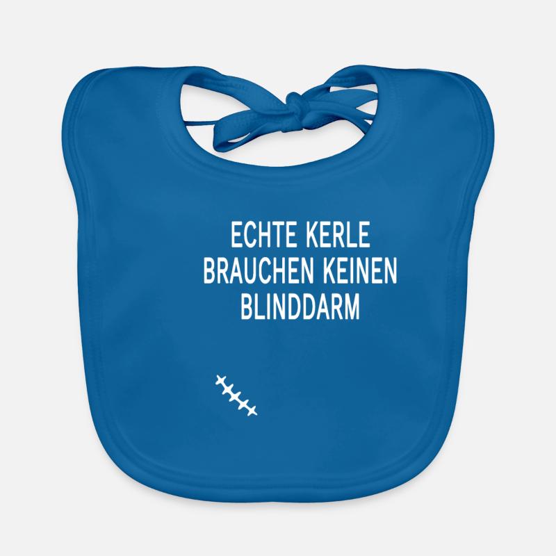 Blinddarm Operation Narbe Appendix Geschenk Baby Bio-Lätzchen