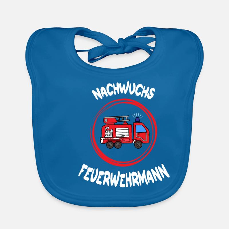 nachwuchs feuerwehrmann Geschenk feuerwehr Baby Bio-Lätzchen
