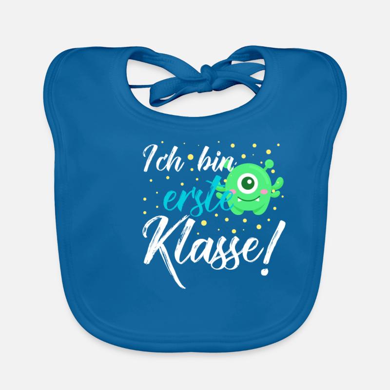 Ich bin erste Klasse - Einschulung, Erstklässler Baby Bio-Lätzchen