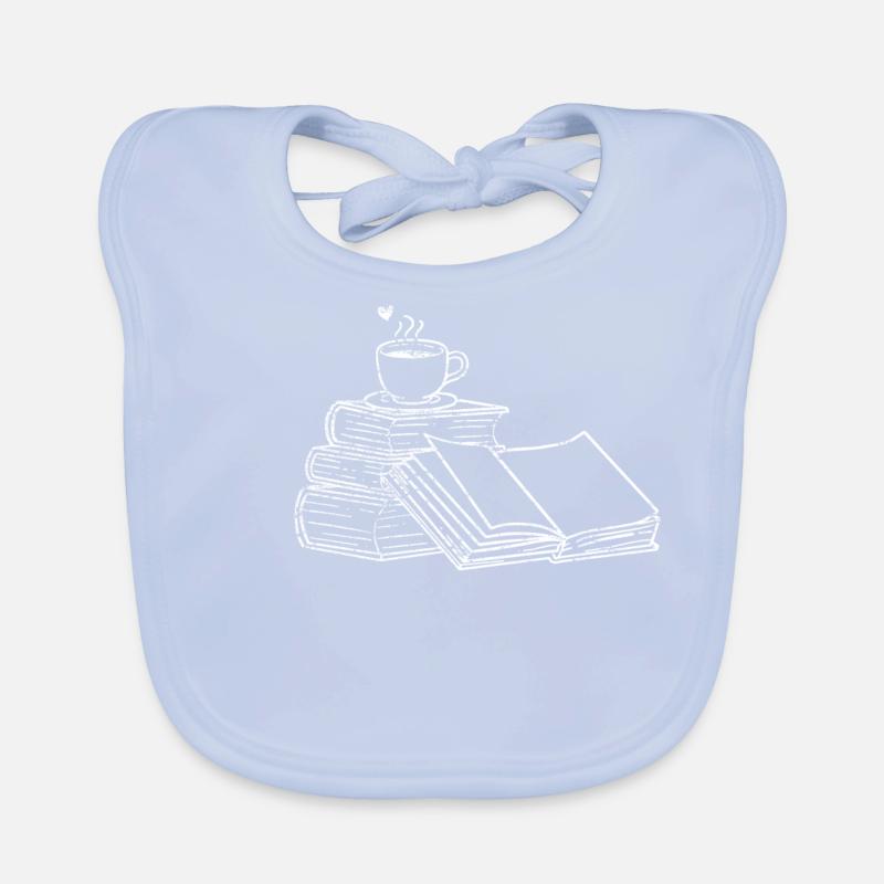 Book coffee Organic Baby Bibs