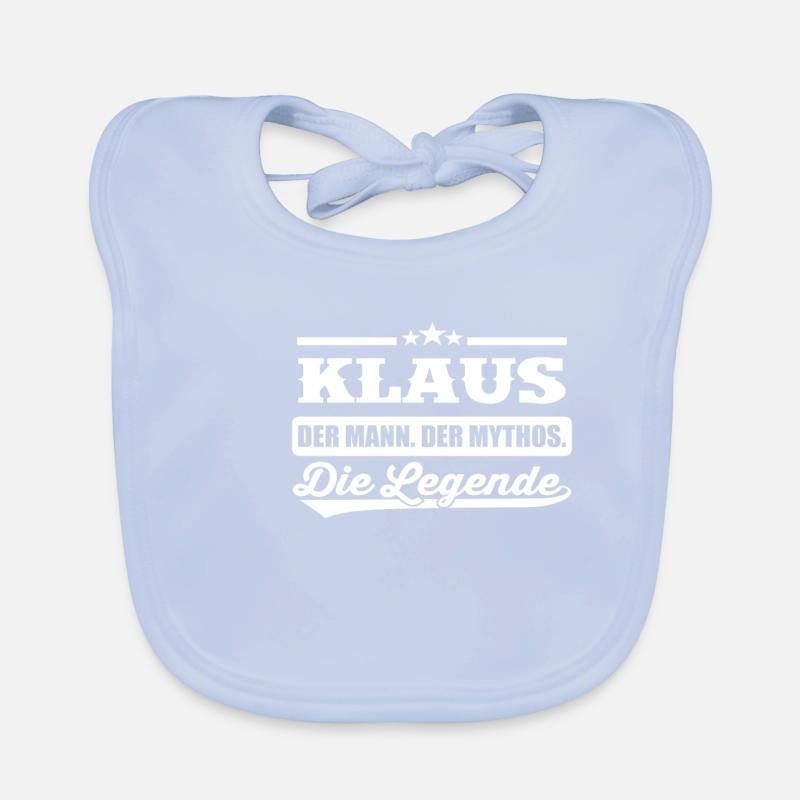 First name Klaus Organic Baby Bibs