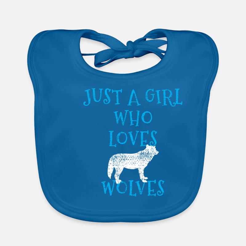 Wölfe Wolf Baby Bio-Lätzchen