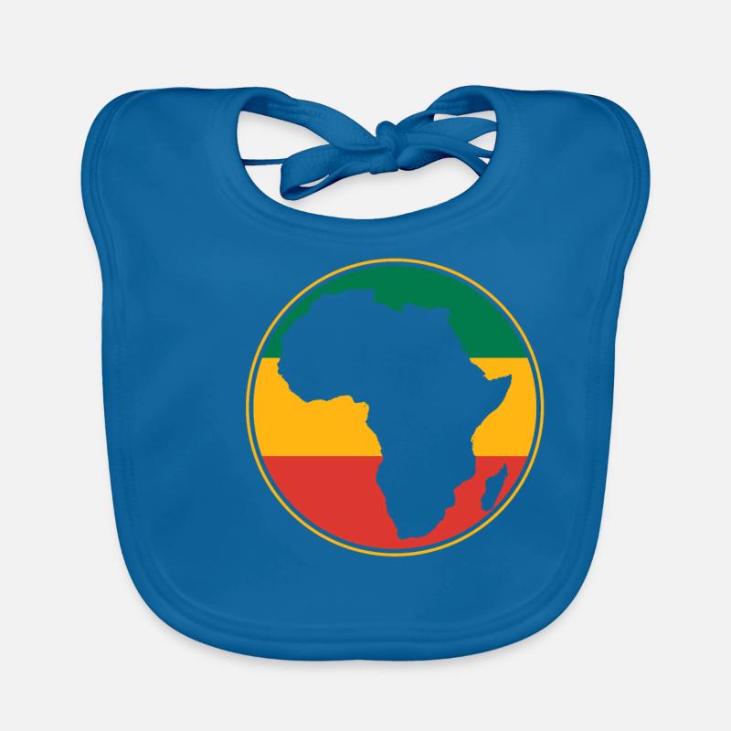African map Organic Baby Bibs