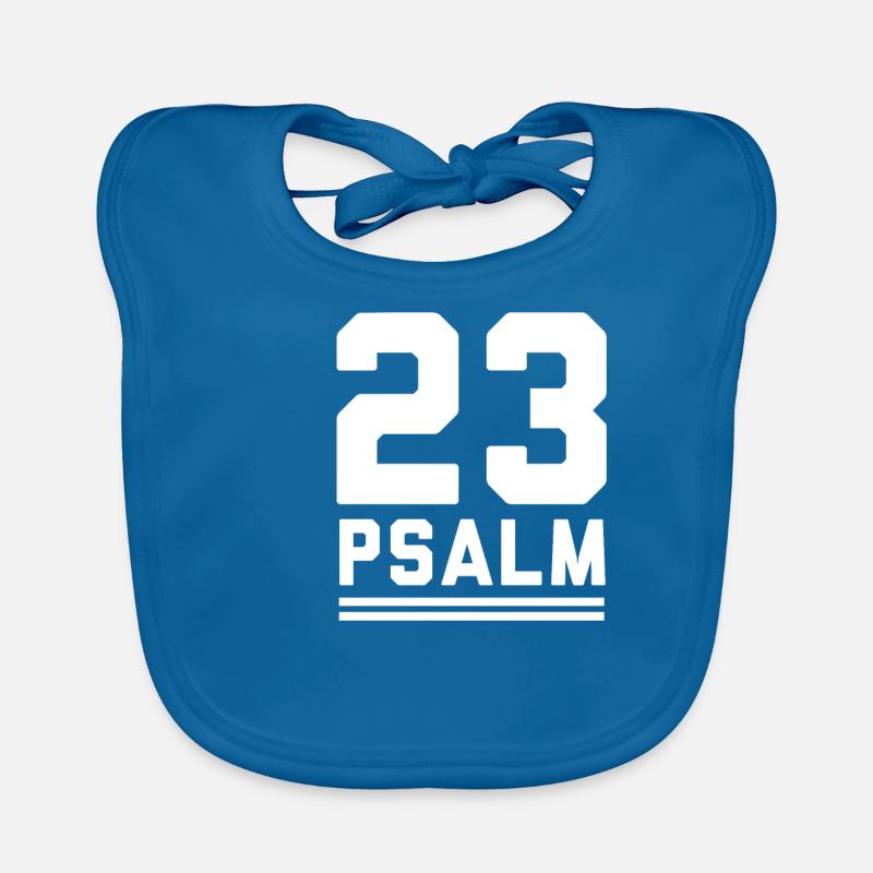 catholique - Bavoir bio Bébé - bleu paon
