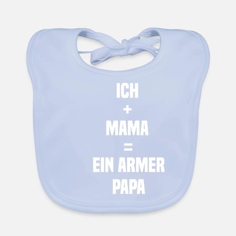 Lustiger Strampler Baby Geschenk Ich und Mama Baby Bio-Lätzchen