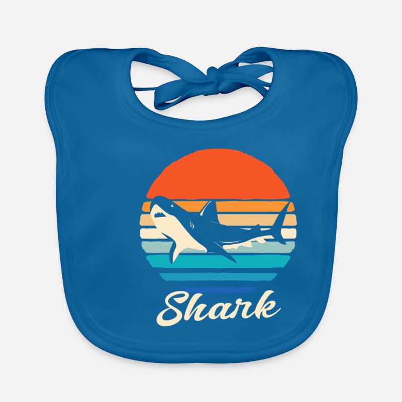 Requin Requin Requin nageoires de requin Océan Bavoir bio Bébé