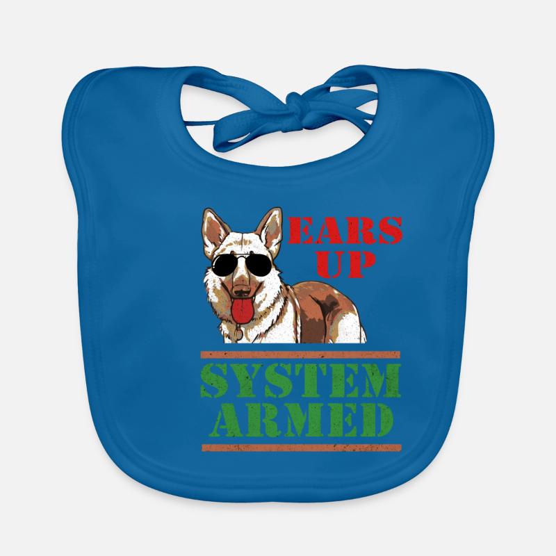 German Shepherd Organic Baby Bibs