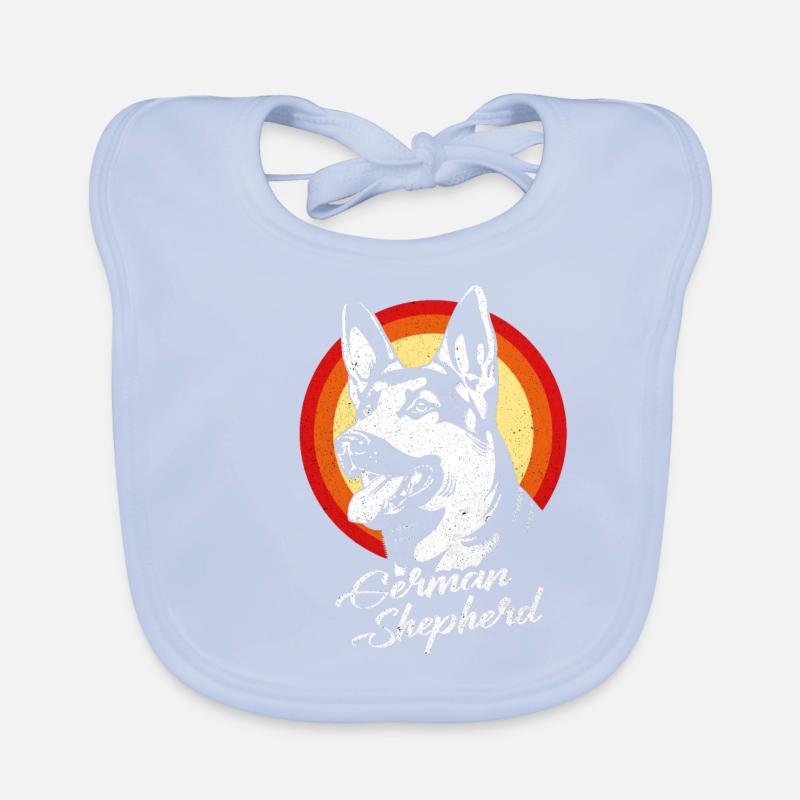 German Shepherd Organic Baby Bibs