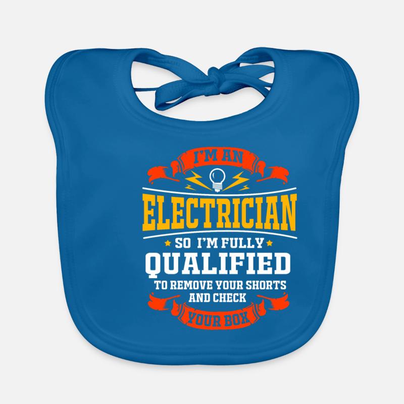 Electrician Electrical Engineering Electronics Volt Watt Organic Baby Bibs