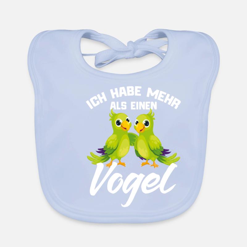 Parrot Funny saying Organic Baby Bibs