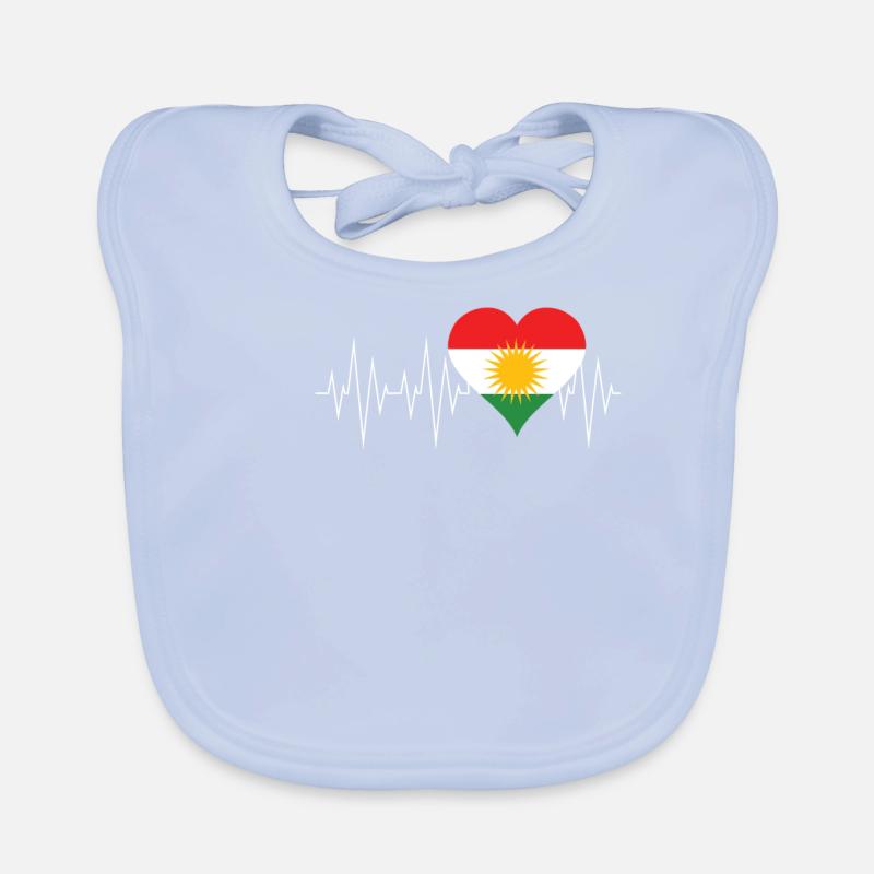 Cadeau kurde drapeau kurde Bavoir bio Bébé
