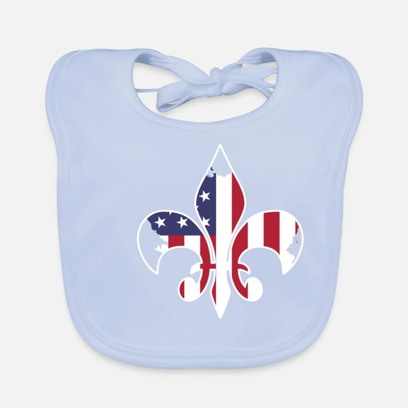 Drapeau USA Bavoir bio Bébé