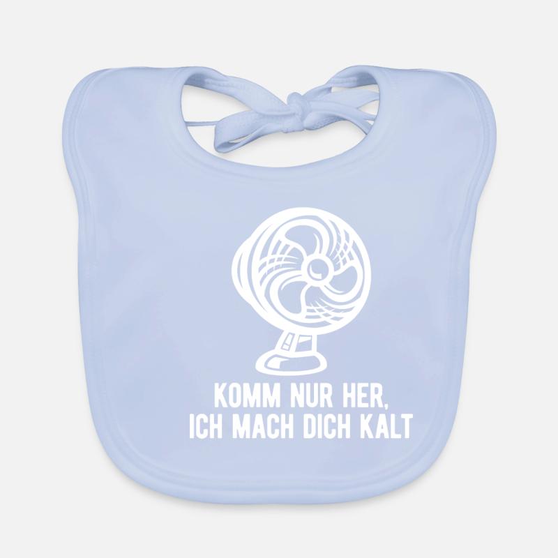 Lustiges Sommer Hitze Ventilator Baby Bio-Lätzchen