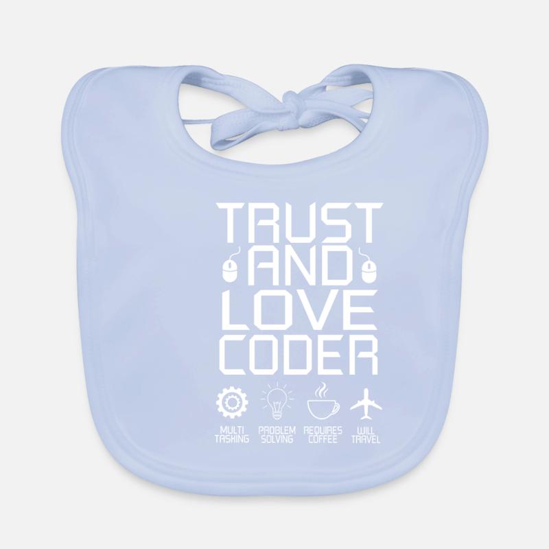 Coder Programmierer Kaffee Entwickler Geschenk Baby Bio-Lätzchen