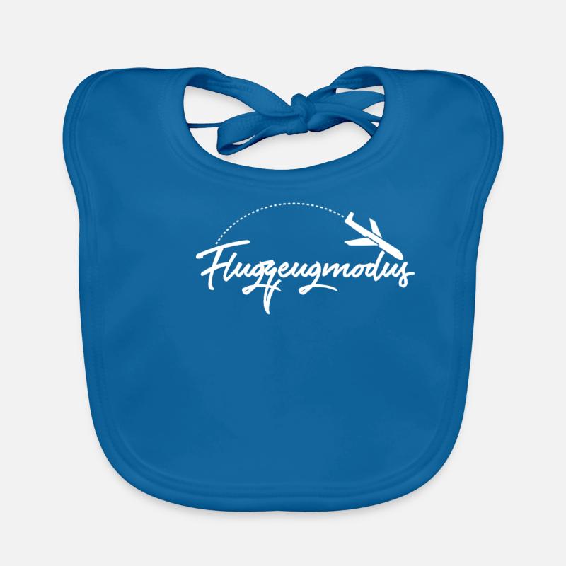 Flugzeugmodus - Baby Bio-Lätzchen - Pfauenblau