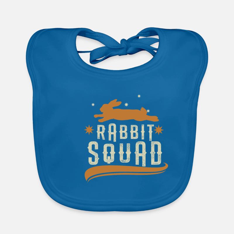 Rabbit Squad Group Rabbits Organic Baby Bibs