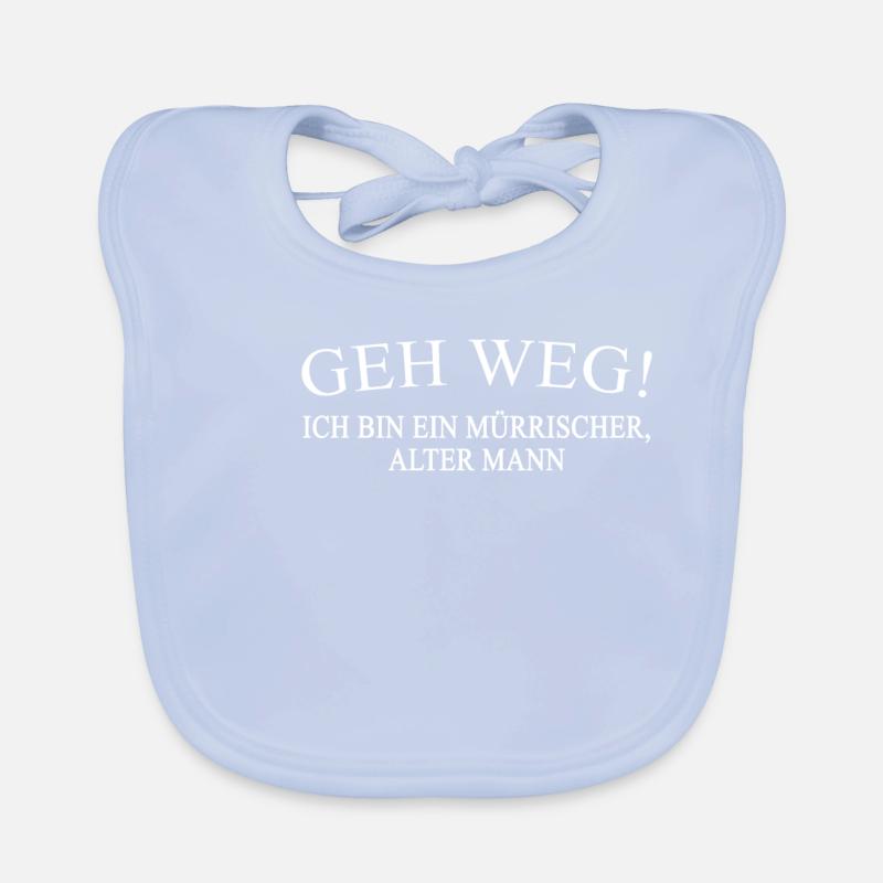 Geh weg! Ich bin ein mürrischer alter Mann! Baby Bio-Lätzchen
