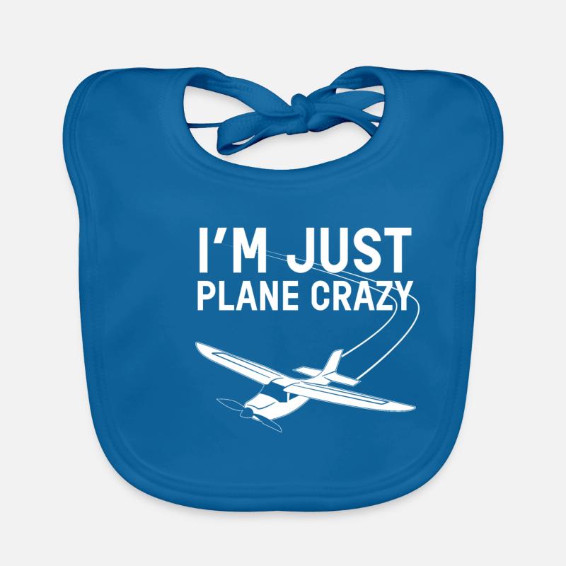 crazy plane Organic Baby Bibs