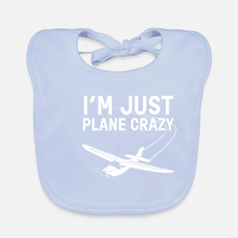 crazy plane Baby Bio-Lätzchen