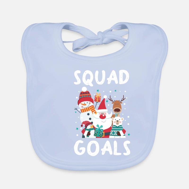 Weihnachten Squad Goals Baby Bio-Lätzchen