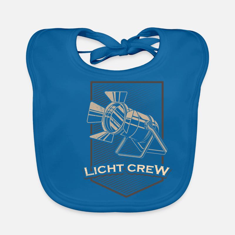 LIGHT CREW Cadeau de technicien en éclairage rétro Bavoir bio Bébé